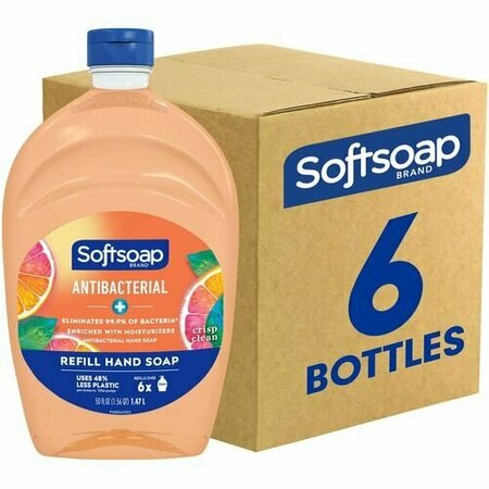 COLGATE-PALMOLIVE CO Hand Soap, Liquid, Crisp Clean, Antibacterial, 50oz, OE, 6PK CPCUS05261ACT